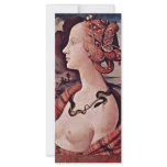 Portrait Of Simonetta Vespucci By Piero Di Cosimo Custom Rack Cards
