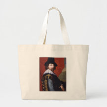 Portrait of Sir Francis Bacon Viscount St Alban Canvas Bags