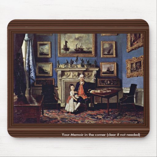 Portrait Of Sir Lawrence Dundas And His Grandson, Mousepad