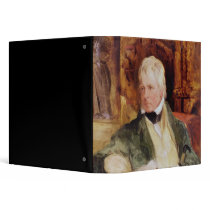 Portrait of Sir Walter Scott 3 Ring Binders