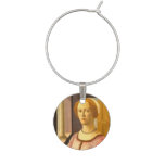 Portrait of Smeralda Bandinelli by Botticelli Wine Glass Charms