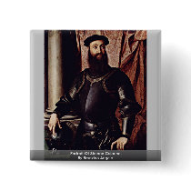 Portrait Of Stefano Colonna. By Bronzino Angelo Pinback Buttons