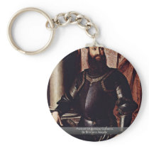 Portrait Of Stefano Colonna. By Bronzino Angelo Keychains