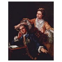 Portrait Of The Actor David Garrick And His Wife Flyers