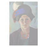 Portrait Of The Artist'S Wife With A Hat Personalized Stationery