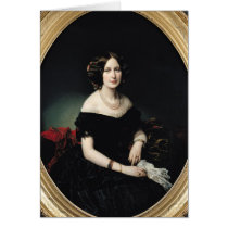 Portrait of the Baroness of Weisweiller, 1853 Card
