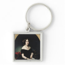 Portrait of the Baroness of Weisweiller, 1853 Keychain