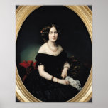 Portrait of the Baroness of Weisweiller, 1853 Poster