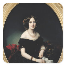 Portrait of the Baroness of Weisweiller, 1853 Sticker