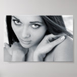Portrait of the beautiful girl posters