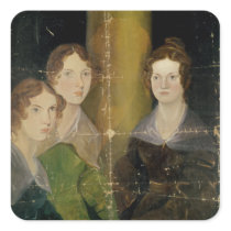 Portrait of the Bronte Sisters, c.1834 Sticker