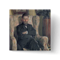 Portrait of the collector Alexei A. Bakhrush Pinback Button
