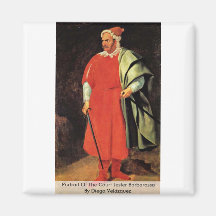Portrait Of The Court Jester Barbarossa Refrigerator Magnets