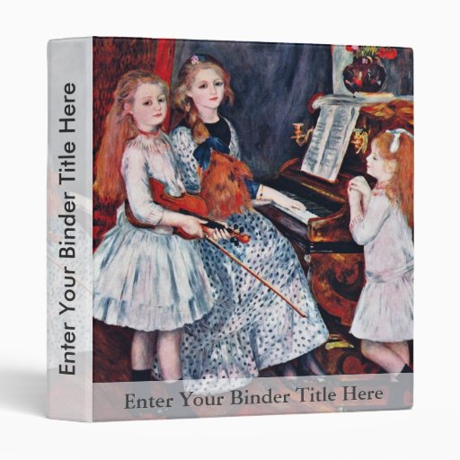 Portrait Of The Daughters Of Catulle-Mendes 3 Ring Binder