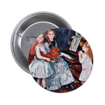 Portrait Of The Daughters Of Catulle-Mendes Pin