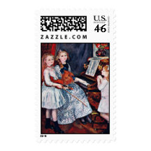 Portrait Of The Daughters Of Catulle-Mendes Postage