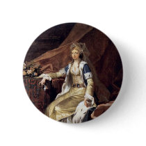 Portrait Of The Duchess Louisa Of Schleswig-Holste Pinback Buttons
