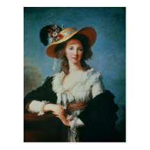 Portrait of the Duchess of Polignac Postcard