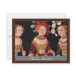 Portrait Of The Duchesses Emilla Sybille Von Sachs Personalized Invite