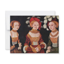 Portrait Of The Duchesses Emilla Sybille Von Sachs Custom Announcement