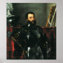 Portrait of the Duke of Urbino by Titian posters