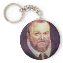 Portrait Of The Elector Augustus I Of Saxony By Cr Keychains