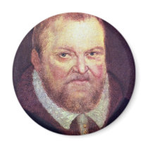 Portrait Of The Elector Augustus I Of Saxony By Cr Refrigerator Magnet