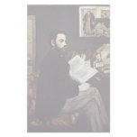 Portrait Of The Emile Zola By Manet Edouard Personalized Stationery