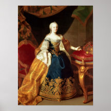 Portrait of the Empress Maria Theresa Posters