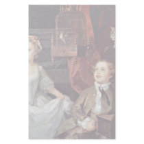 Portrait Of The Graham Children Detail By Hogarth Stationery Paper
