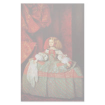 Portrait Of The Infanta Margarita As A Young Girl Customized Stationery