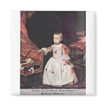 Portrait Of The Infante Philip Prosper Refrigerator Magnet