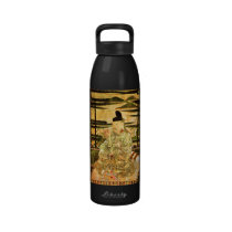 Portrait of the Japanese Emperor Saga 嵯峨天皇 Reusable Water Bottle