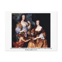 Portrait Of The Ladies Elizabeth Thimbleby Postcard