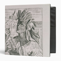 Portrait of the Last Inca Chief, Atahualpa Vinyl Binder