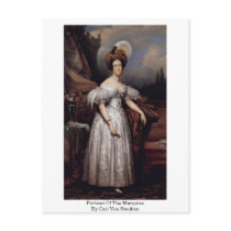 Portrait Of The Marquise By Carl Von Steuben Post Card