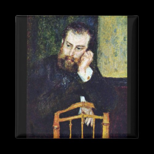 Portrait of the painter Alfred Sisley by Renoir Magnets