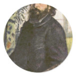 Portrait Of The Painter Claude Monet By Pierre- Round Stickers