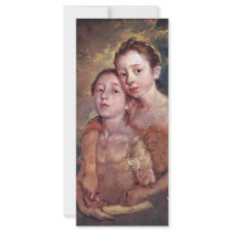 Portrait Of The Painter'S Daughters With A Cat Rack Card