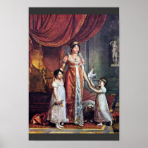 Portrait Of The Queen And Her Daughters Julia Bona Poster