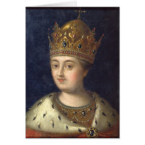 Portrait of the Regent Sophia, 1772 Greeting Card