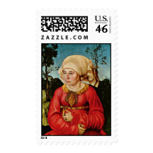 Portrait Of The Wife Of Dr. John Stephan Reuss By Postage Stamps