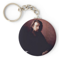 Portrait Of The Writer Alexei Antipowitsch Potechi Key Chain