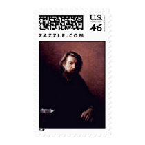 Portrait Of The Writer Alexei Antipowitsch Potechi Postage Stamp