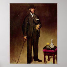 Portrait of Theodore Duret by Edouard Manet Posters