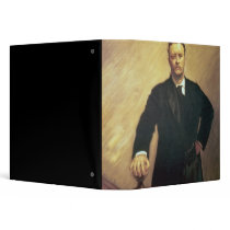 Portrait of Theodore Roosevelt Vinyl Binder