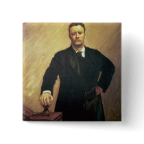 Portrait of Theodore Roosevelt Button