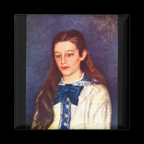 Portrait of Therese Berard by Pierre Renoir Magnet