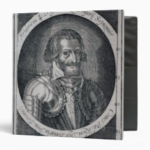 Portrait of Thomas from 'Coryate's Crudities' 3 Ring Binder