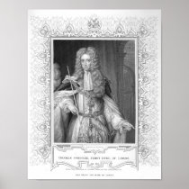 Portrait of Thomas Osborne, engraving Posters